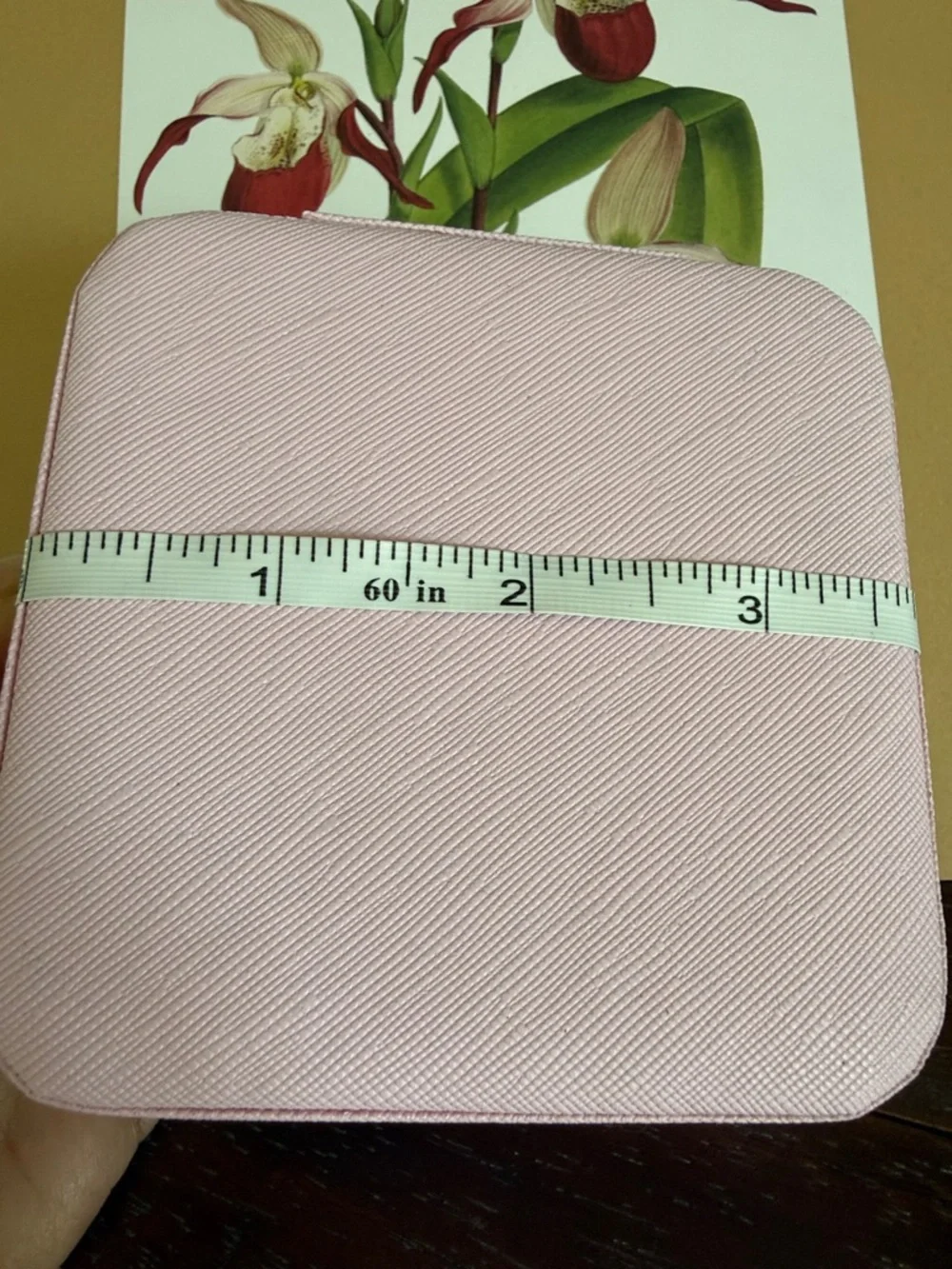 Pink bear charm & Square Zip jewelery organizer - Picture 6 of 7